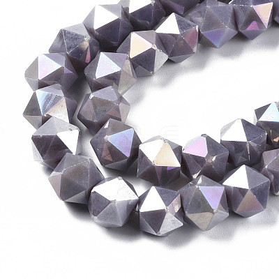 Electroplate Glass Beads Strands EGLA-S194-14A-A02-1
