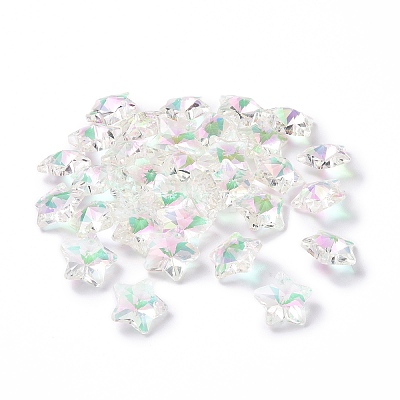 Electroplate Glass Charms GLAA-H104-A10-1