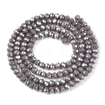 Electroplate Glass Beads Strands EGLA-A044-P2mm-B10-1
