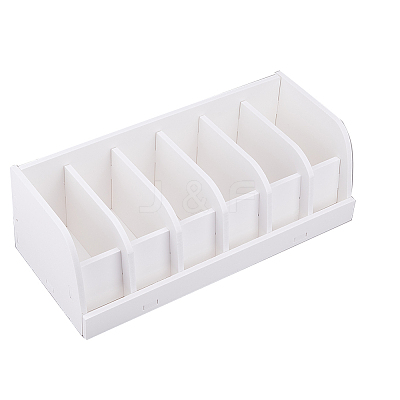 6 Grids PVC Belt Storage Box CON-WH0099-29-1