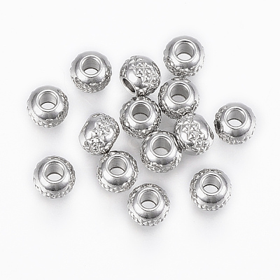 Tarnish Resistant 201 Stainless Steel Beads STAS-G154-37-4mm-1
