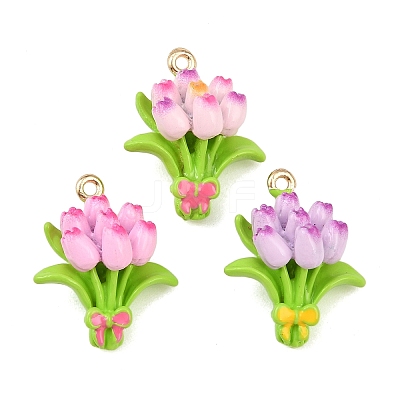 Alloy Enamel Pendants FIND-G101-09G-1