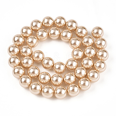 Glass Pearl Beads Strands HY-G002-01E-11-1
