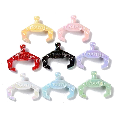 Opaque Acrylic Beads OACR-B019-07-1