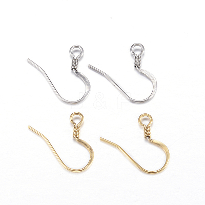 304 Stainless Steel French Earring Hooks X-STAS-N0013-15-1