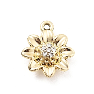 Alloy Rhinestone Pendants FIND-U026-22G-1