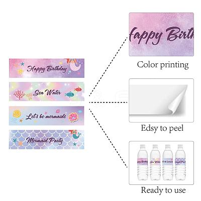 1 Bag Self-Adhesive Plastic Labels Stickers DIY-CN0002-09G-1