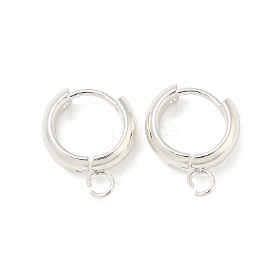 201 Stainless Steel Huggie Hoop Earring Findings STAS-P283-01V-S-1