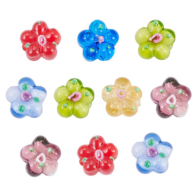10Pcs Handmade Lampwork Beads LAMP-TADJ0001-01D-1