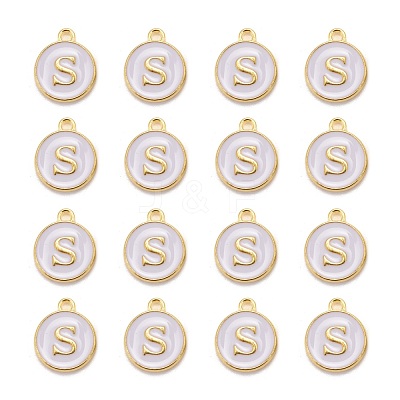 Golden Plated Alloy Charms X-ENAM-S118-01S-1