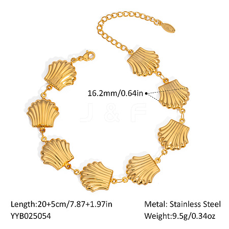 Stainless Steel Link Bracelets for Women RL7382-6-1