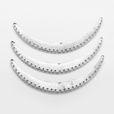Tibetan Style Curved Alloy Chandelier Components Links PALLOY-J659-28AS-1