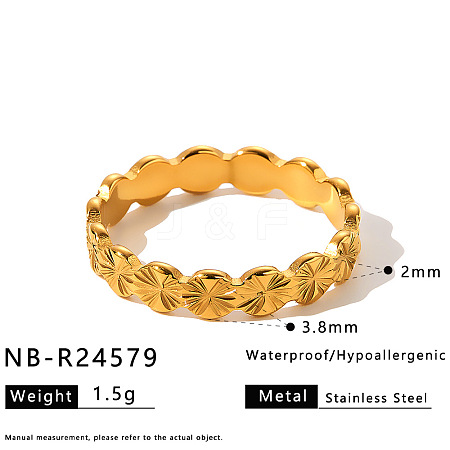 304 Stainless Steel Finger Rings for Women WG9FCAF-01-1