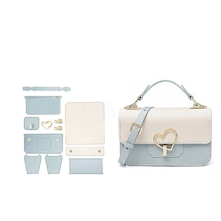 DIY PU Leather Crossbody Lady Bag Making Sets PW-WG98937-04-1