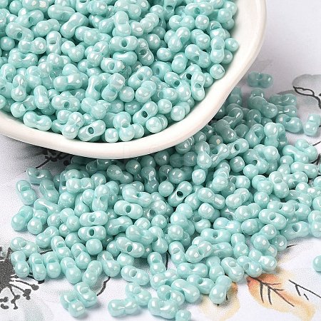 Opaque Colours Luster Glass Seed Beads SEED-B001-01A-08-1