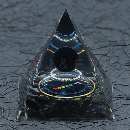 Resin Orgonite Pyramid X1-PW-WG36540-01-1