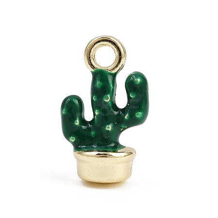 Alloy Enamel Charms FIND-I052-03G-03-1