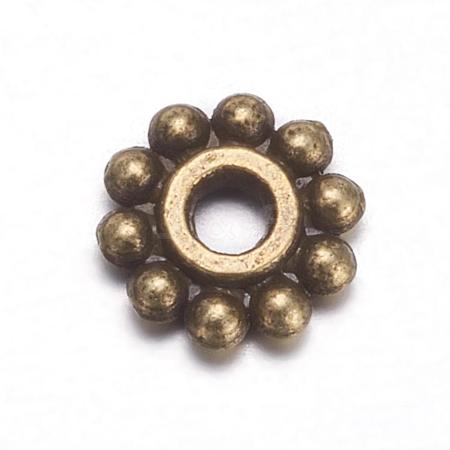 Gear Tibetan Style Alloy Spacer Beads MAB145-NF-1