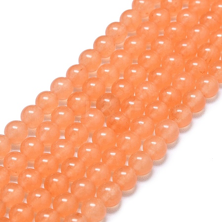 Natural Malaysia Jade Beads Strands G-L645-C01-6mm-20-1