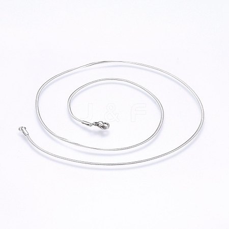 304 Stainless Steel Herringbone Chain Necklaces NJEW-F227-02P-01-1