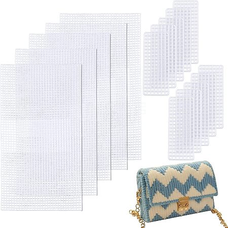 Plastic Mesh Canvas Sheets LS-KY-WH0020-75-1