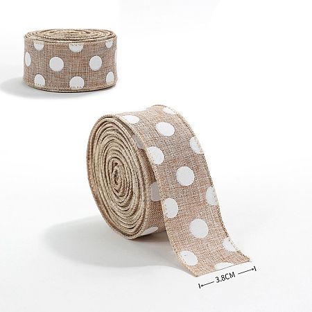 Linen Printed Ribbon PW-WG37308-02-1