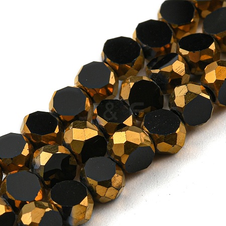 Electroplate Glass Beads Strands EGLA-G037-02A-HP05-1