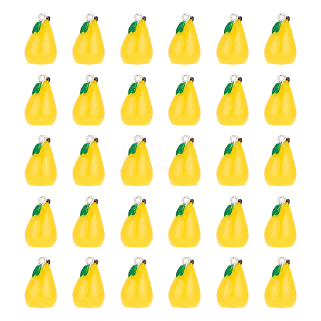30Pcs Plastic Pendants KY-GA0001-45-1