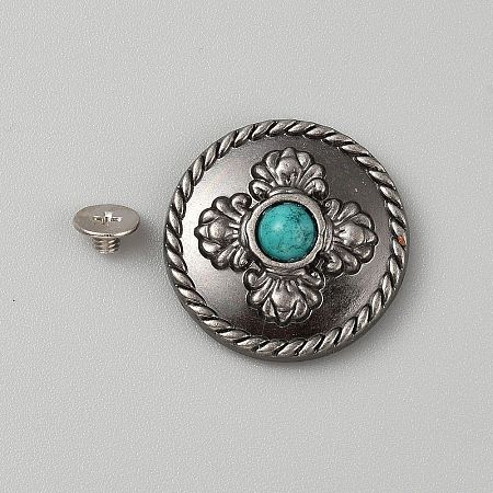 Alloy & Resin Beads Buttons BUTT-TAC0006-03B-1