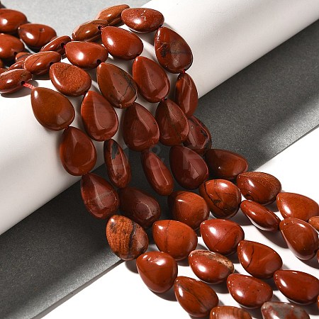 Natural Red Jasper Beads Strands G-I377-A25-1