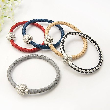 Fashion Leather Bracelets Making WL-E004-M-1