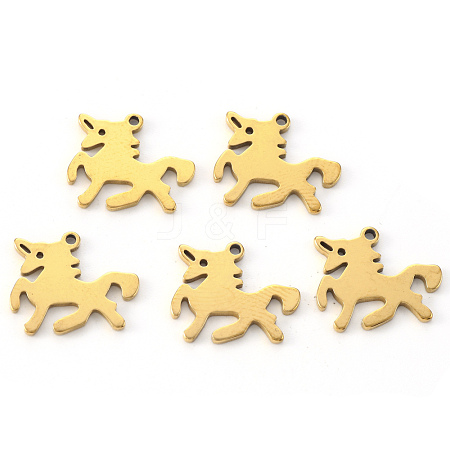 PVD Vacuum Plating 304 Stainless Steel Charms STAS-N092-94G-1