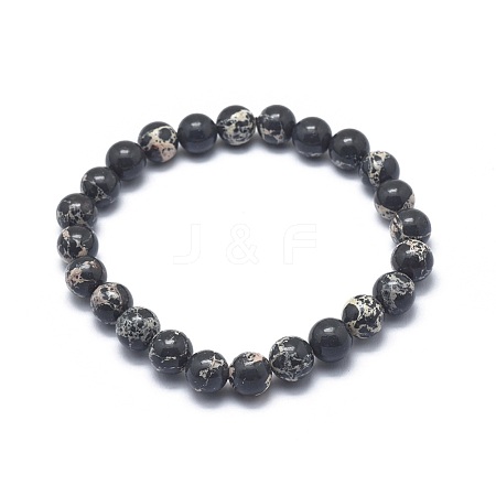 Synthetic Regalite Bead Stretch Bracelets BJEW-K212-C-025-1-1