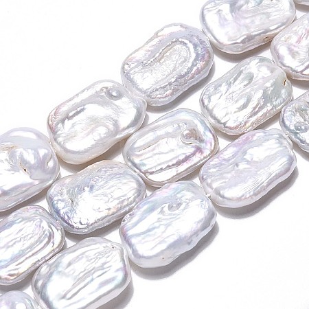 Natural Baroque Pearl Keshi Pearl Beads Strands PEAR-S020-D07-01-1