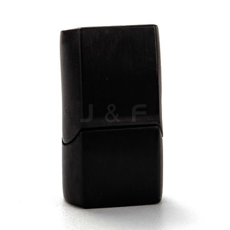 304 Stainless Steel Magnetic Clasps with Glue-in Ends STAS-I171-11EB-1