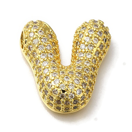 Brass with Cubic Zirconia Pendants KK-Q818-02V-G-1