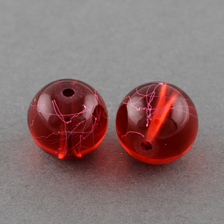 Drawbench Transparent Glass Beads Strands X-GLAD-Q012-10mm-15-1