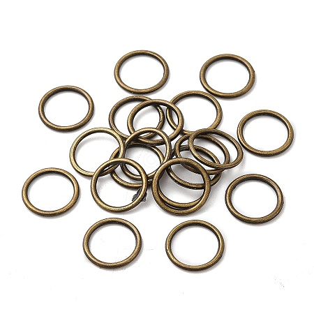 Alloy Soldered Closed Jump Rings LS-KK-WH0052-05D-AB-1