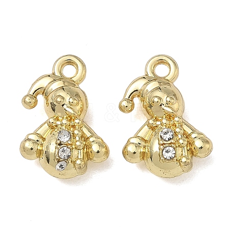 Christmas Alloy Crystal Rhinestone Pendants FIND-L026-01F-G-1