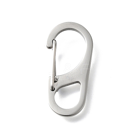 304 Stainless Steel Keychain Clasps STAS-U051-02A-P-1
