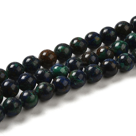 Natural Chalcopyrite Beads Strands G-H298-A01-02-1