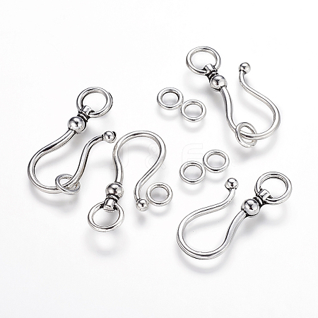 Tibetan Style S Hook Clasps LS-LF5091Y-NF-1