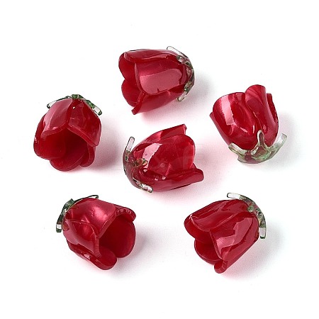 Heat Shrink Acrylic Bead Caps OACR-N155-05-1