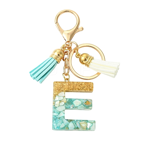 Transparent Epoxy Resin Pendant Keychains KEYC-FS00022-05-1