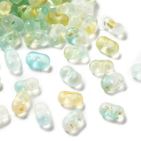 Gradient Color Transparent Acrylic Beads OACR-M023-06B-1