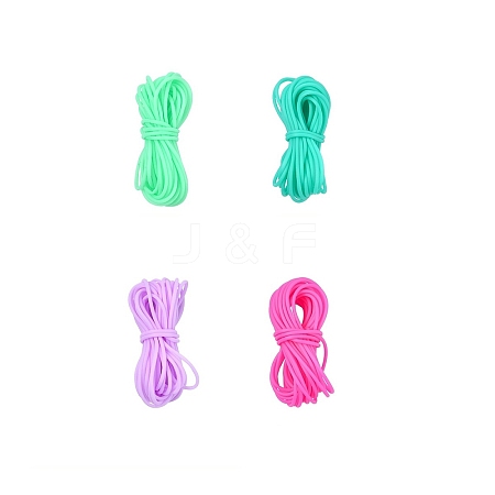 20M 4 Colors Hollow Pipe PVC Tubular Synthetic Rubber Cord RCOR-YW0001-06C-1