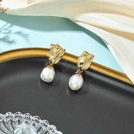 304 Stainless Steel Stud Dangle Earrings EJEW-JE07240-03-1