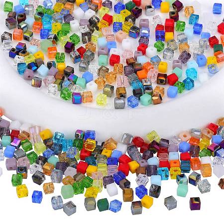 2 Bags Imitation Artificial Crystal Glass Beads GLAA-SZ0001-95B-10-1