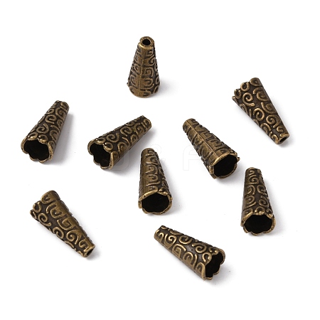 Apetalous Alloy Bead Cone FIND-WH0042-28AB-1