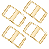 4Pcs Brass Tri-Glide Adjuster Buckles Clasps FIND-OC0003-47-1
